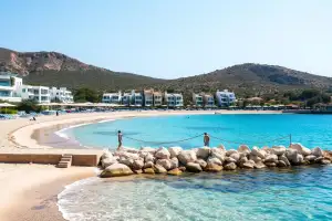 Golden sands and turquoise waters define Protaras's family-friendly beaches, Fig Tree Bay and Konnos Bay