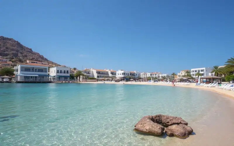 Golden sands and turquoise waters invite families to relax at Fig Tree Bay and Kalamas Beach in Protaras, Cyprus