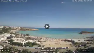 Thumbnail October 8, 2026 12:00 Ayia Napa Cyprus - Nissi Beach Panorama