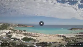 Thumbnail October 14, 2026 12:00 Ayia Napa Cyprus - Nissi Beach Panorama